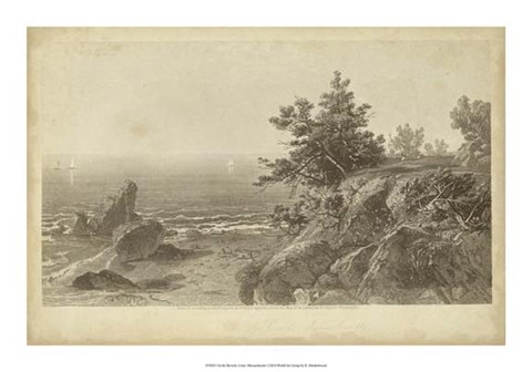 Framed On the Beverly Coast, Massachusetts Print