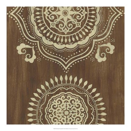 Framed Weathered Mandala II Print