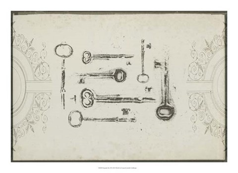 Framed Keepsake Keys II Print