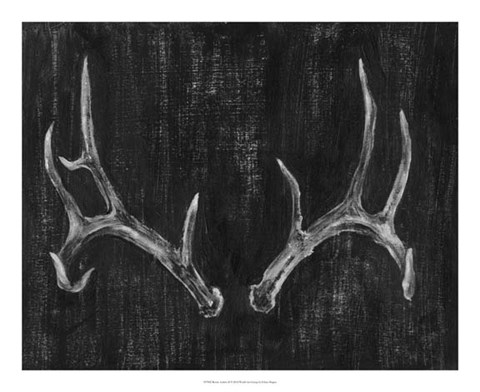 Framed Rustic Antlers II Print
