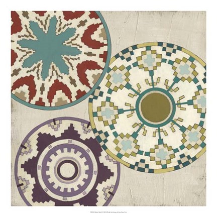 Framed Basket Motif I Print