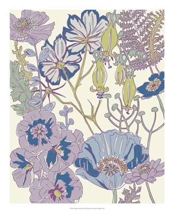 Framed Graphic Garden III Print