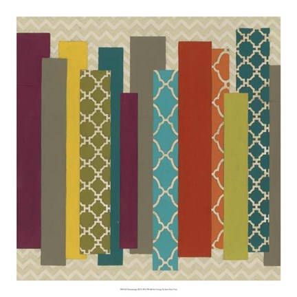 Framed Patternscape III Print