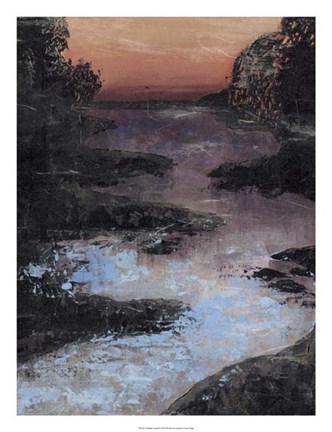 Framed Twilight Canal II Print