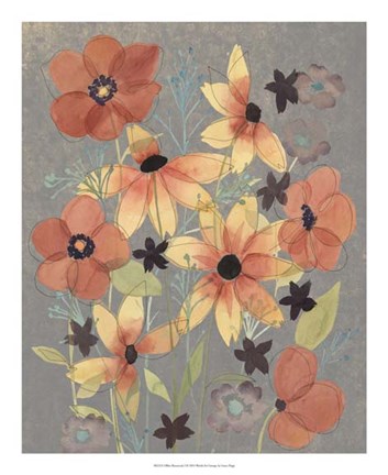 Framed Offset Botanicals I Print