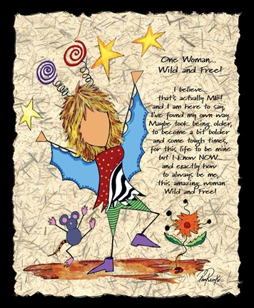 Framed One Woman 2 Print