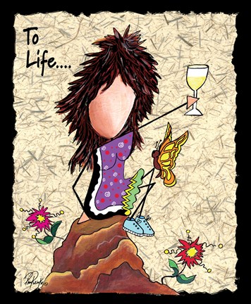 Framed Toast To Life Print