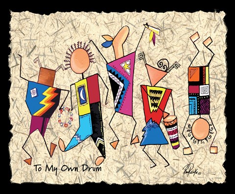 Framed To My Own Drum Print