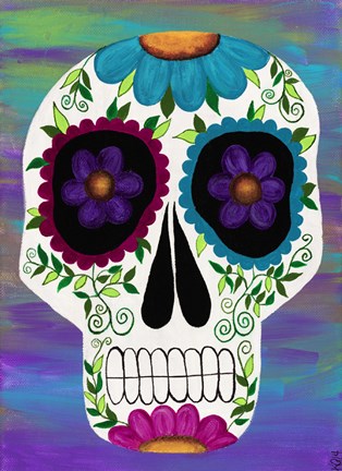 Framed Aster Calavera Print