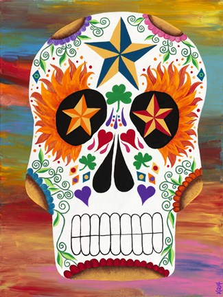 Framed Calavera de Marinero Print