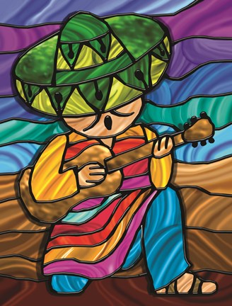 Framed Sombrero 2 Print