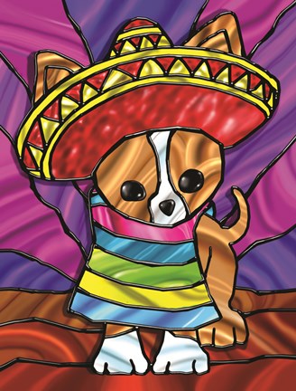 Framed Sombrero 3 Print