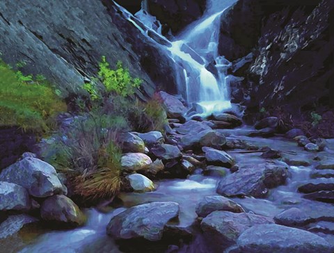 Framed Waterfall A Print