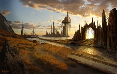 Framed Atlantic City Print