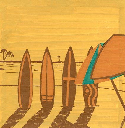 Framed Beach 12 Print