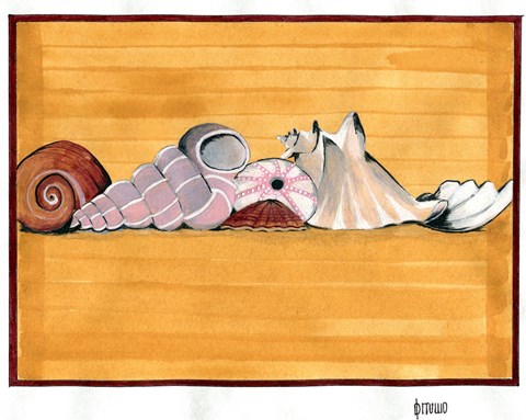 Framed Shell Vacation Print