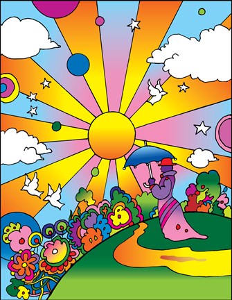 Framed Cosmic Umberella Print