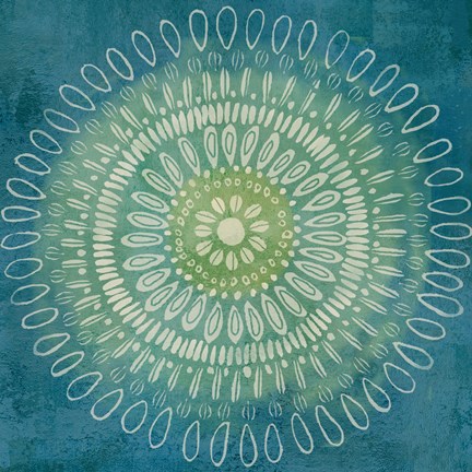 Framed Jacobean Medallions I Print