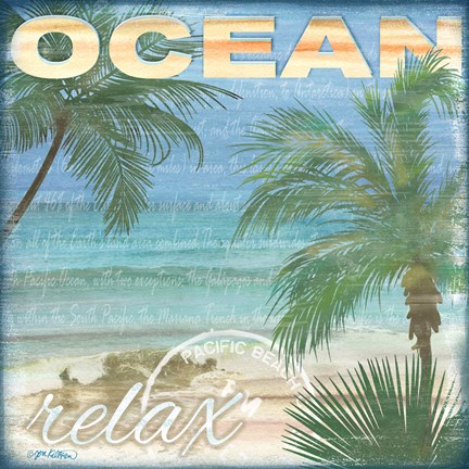 Framed Beach Palm II Print