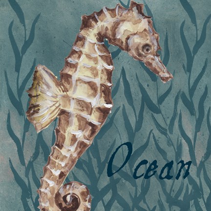 Framed Nautical Critters I Print