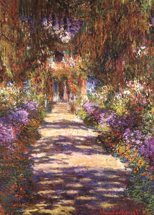 Framed Jardin a Giverny Print