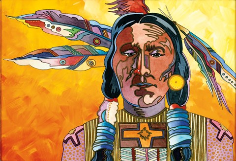 Framed Two Feathers Print