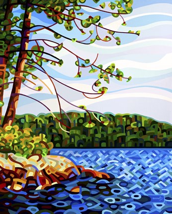 Framed View From Mazengah Print