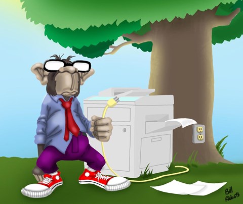 Framed IT Monkey Print