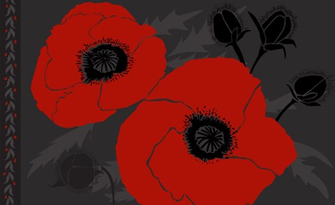 Framed Beautes Rouges IV Print