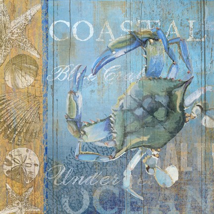 Framed Crab and Sea Print