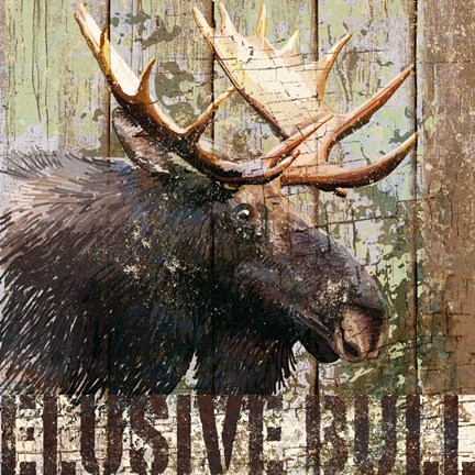 Framed Open Season Moose Print