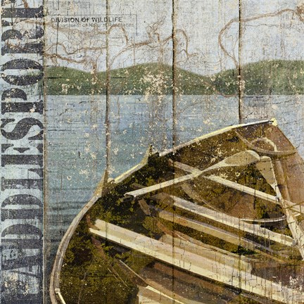 Framed Open Season Row Boat Print
