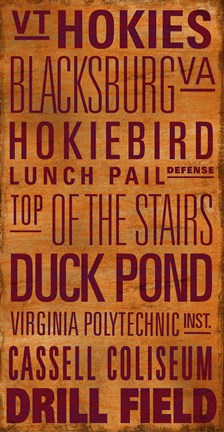 Framed VT Text Print