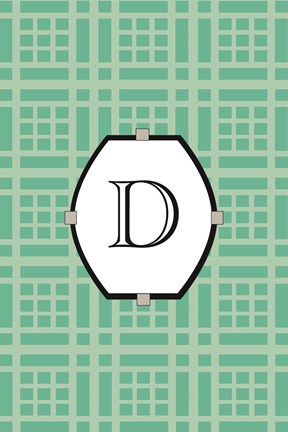 Framed Initials Pattern D Print
