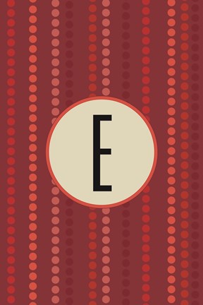 Framed Initials Pattern E Print