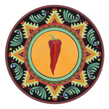 Framed Talavera Tex-mex 1 Print