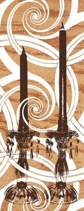 Framed Rococo Glimmer Print