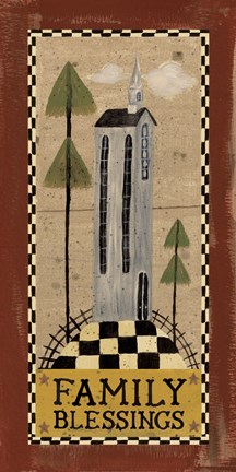 Framed Family Blessings Print