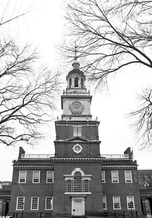 Framed Independence Hall (Center) Print