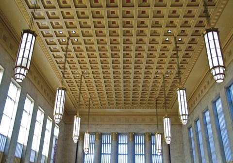 Framed Train Station Detail Print