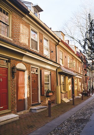 Framed Red Row II Print