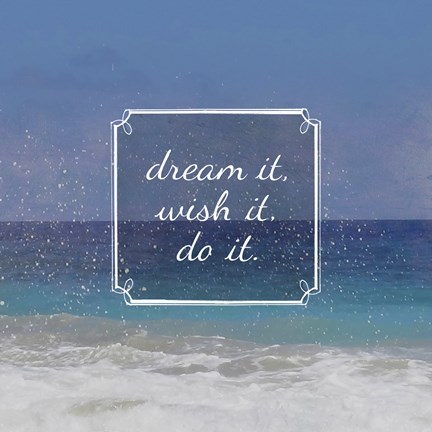 Framed Beachsay 2 Print