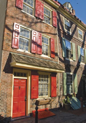 Framed Elfreth's Alley Print