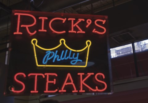 Framed Rick's Philly Steaks Print