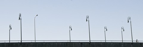 Framed Lamp Row (Color) Print