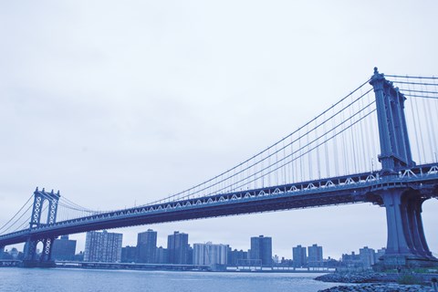 Framed Blue Bridge Print
