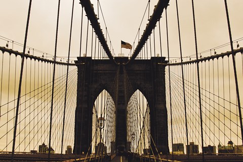 Framed Brooklyn Bridge I Print