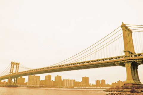 Framed Gold Bridge Print