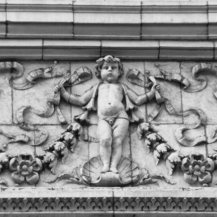 Framed Angel II (b/w) Print