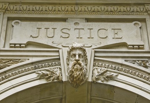 Framed Justice Print